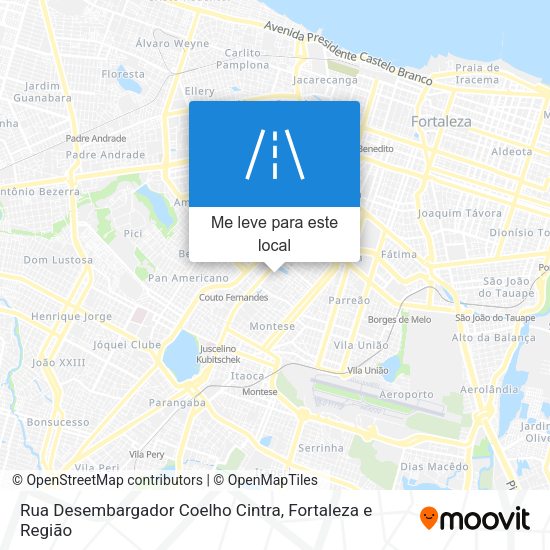 Rua Desembargador Coelho Cintra mapa