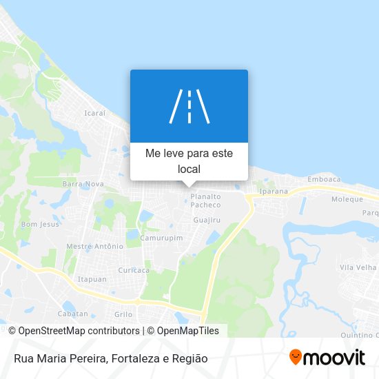 Rua Maria Pereira mapa