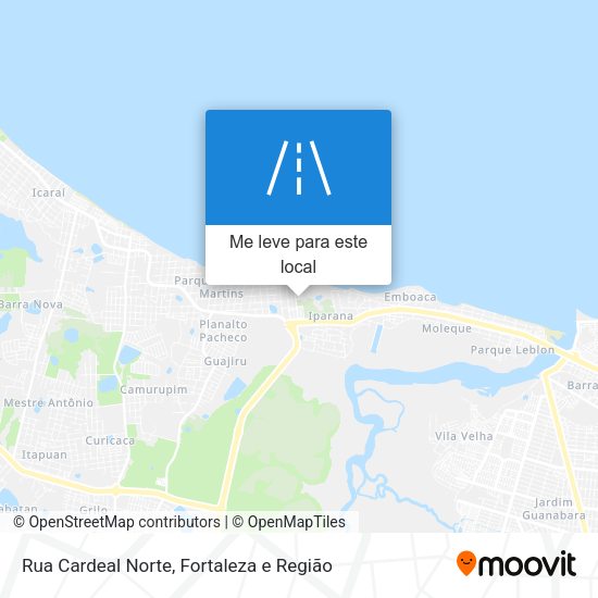 Rua Cardeal Norte mapa