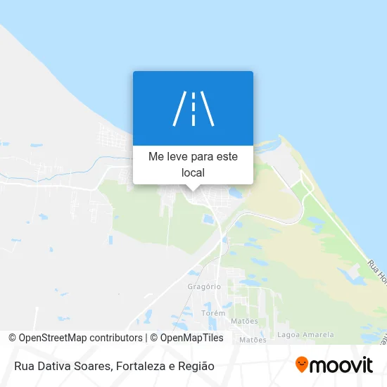 Rua Dativa Soares mapa