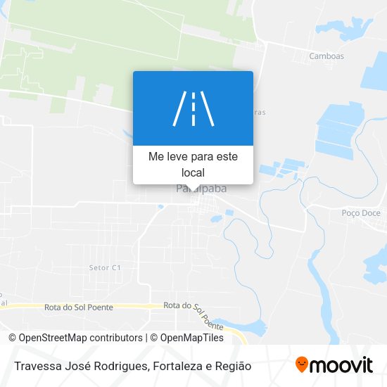 Travessa José Rodrigues mapa
