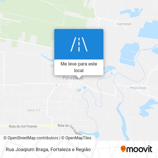 Rua Joaqium Braga mapa