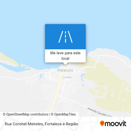 Rua Coronel Meireles mapa