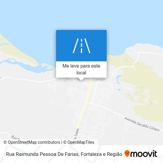 Rua Raimunda Pessoa De Farias mapa