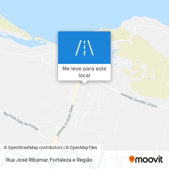 Rua José Ribamar mapa