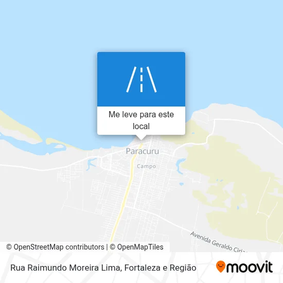 Rua Raimundo Moreira Lima mapa