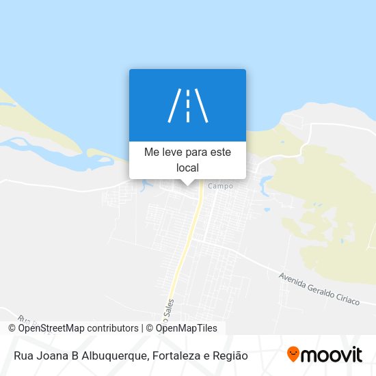 Rua Joana B Albuquerque mapa
