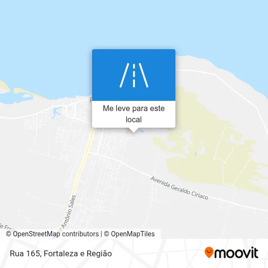 Rua 165 mapa