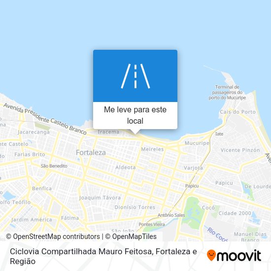 Ciclovia Compartilhada Mauro Feitosa mapa