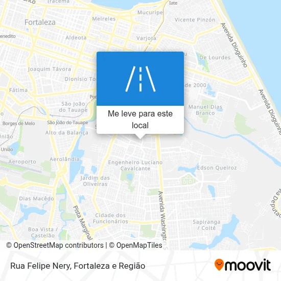 Rua Felipe Nery mapa