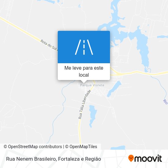 Rua Nenem Brasileiro mapa
