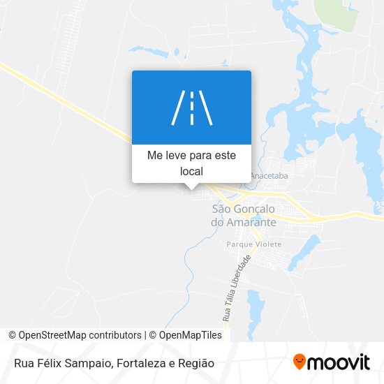 Rua Félix Sampaio mapa