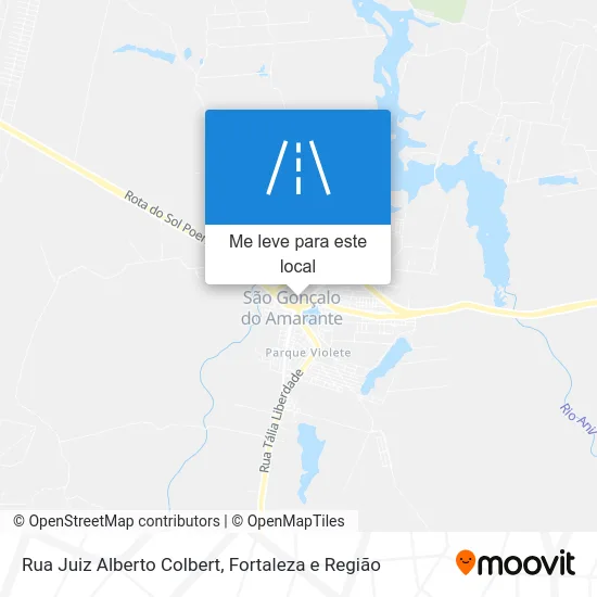 Rua Juiz Alberto Colbert mapa