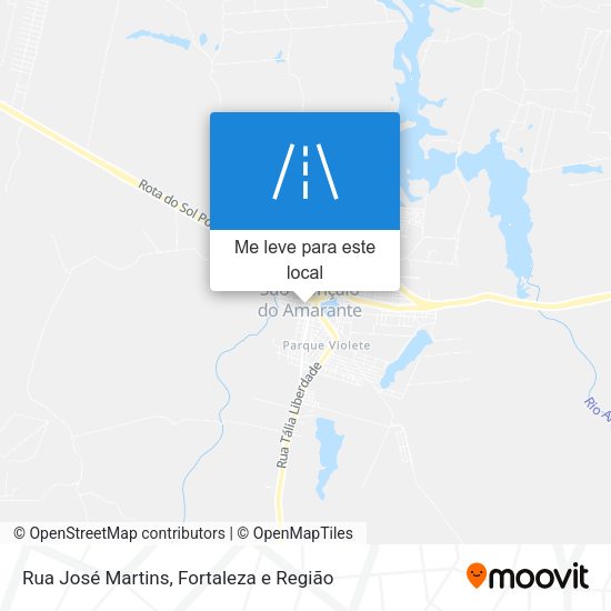 Rua José Martins mapa