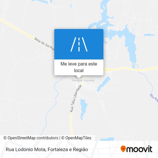 Rua Lodonio Mota mapa