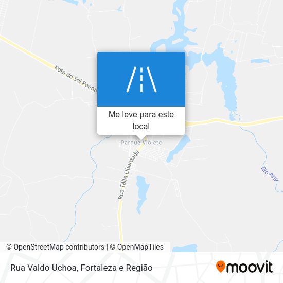 Rua Valdo Uchoa mapa