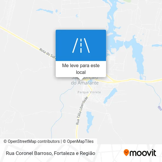 Rua Coronel Barroso mapa
