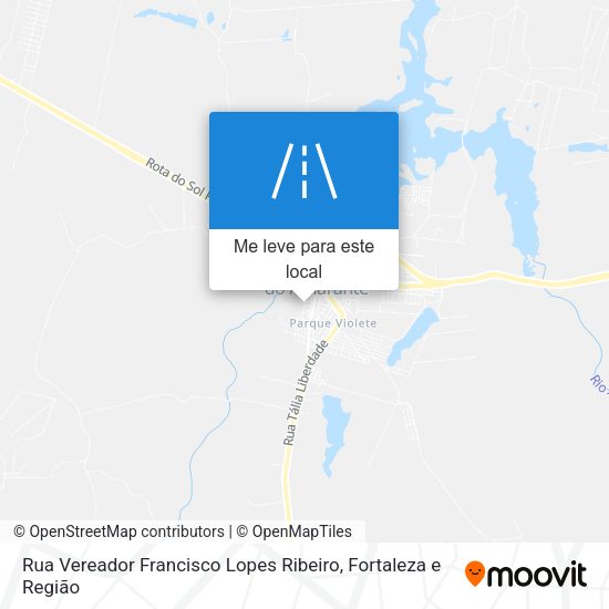 Rua Vereador Francisco Lopes Ribeiro mapa