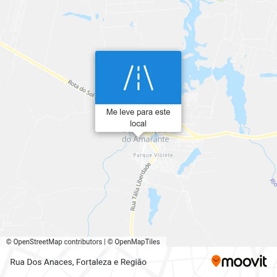 Rua Dos Anaces mapa