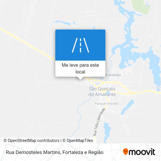 Rua Demosteles Martins mapa