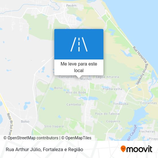 Rua Arthur Júlio mapa