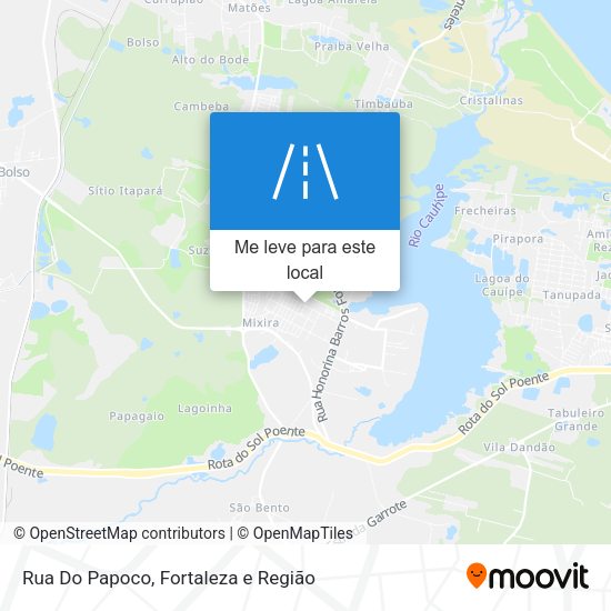 Rua Do Papoco mapa