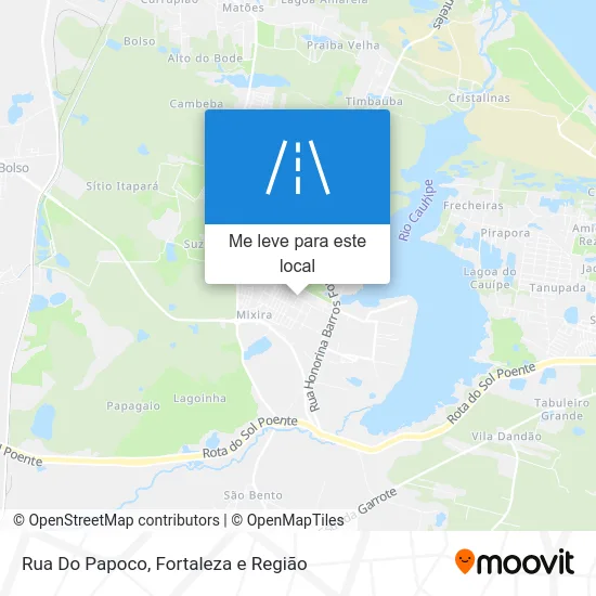 Rua Do Papoco mapa