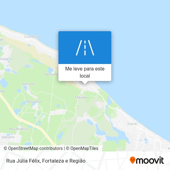 Rua Júlia Félix mapa