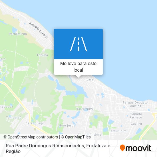 Rua Padre Domingos R Vasconcelos mapa