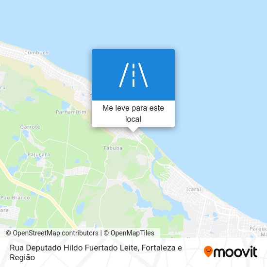 Rua Deputado Hildo Fuertado Leite mapa