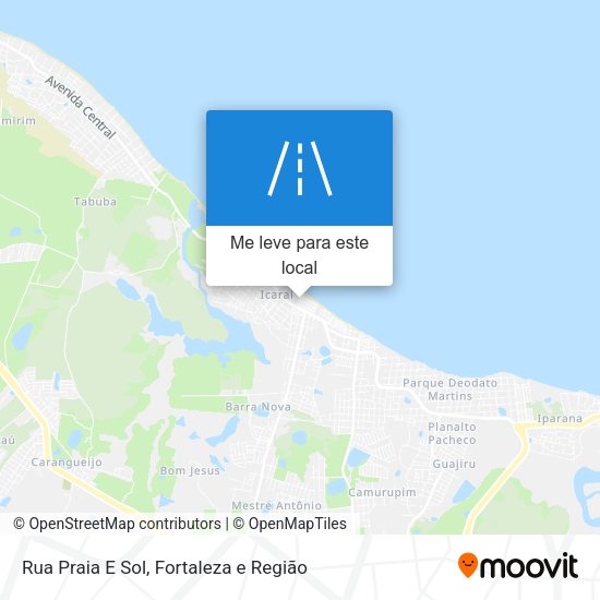 Rua Praia E Sol mapa
