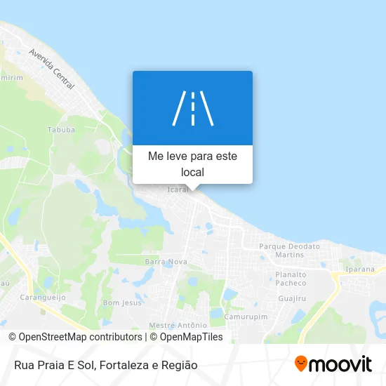 Rua Praia E Sol mapa