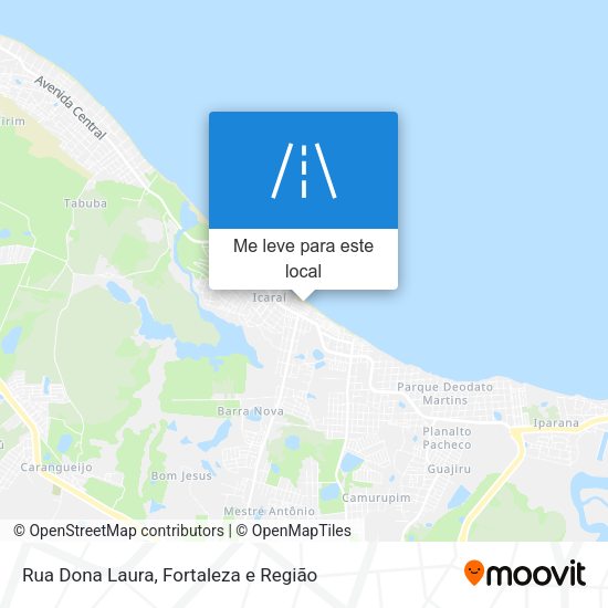 Rua Dona Laura mapa