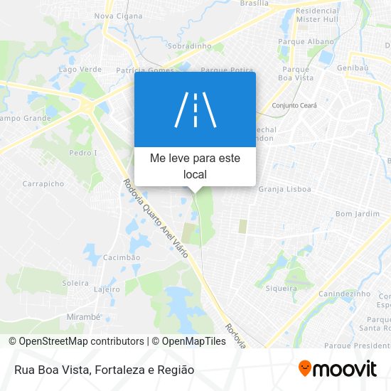 Rua Boa Vista mapa