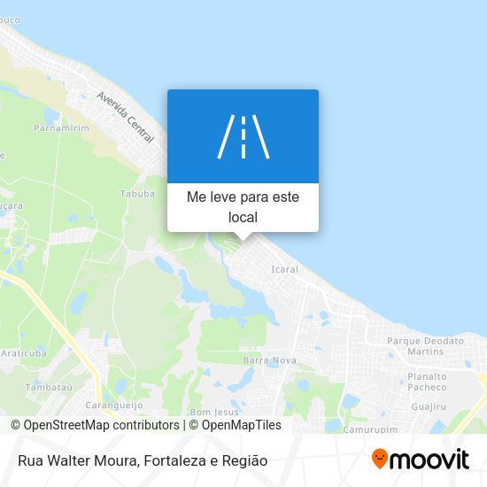 Rua Walter Moura mapa