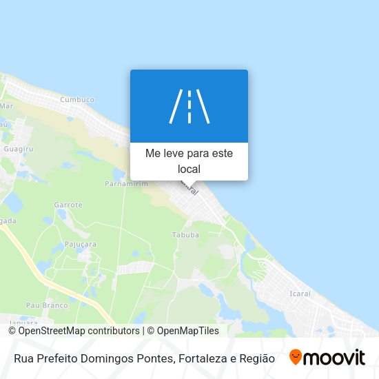 Rua Prefeito Domingos Pontes mapa
