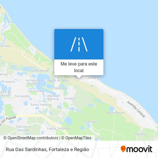 Rua Das Sardinhas mapa