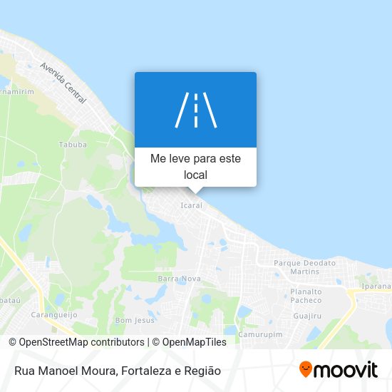 Rua Manoel Moura mapa