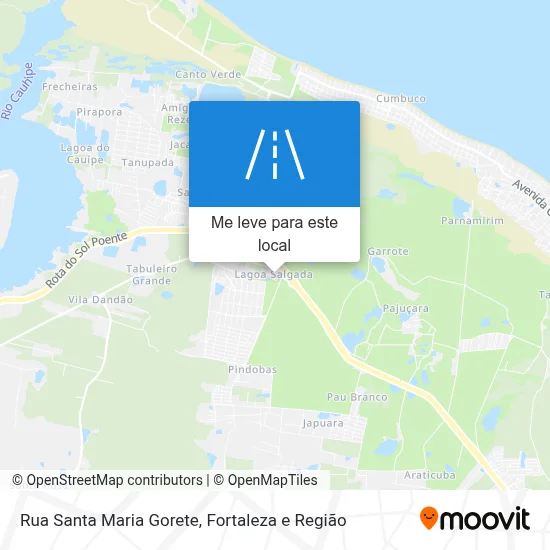Rua Santa Maria Gorete mapa