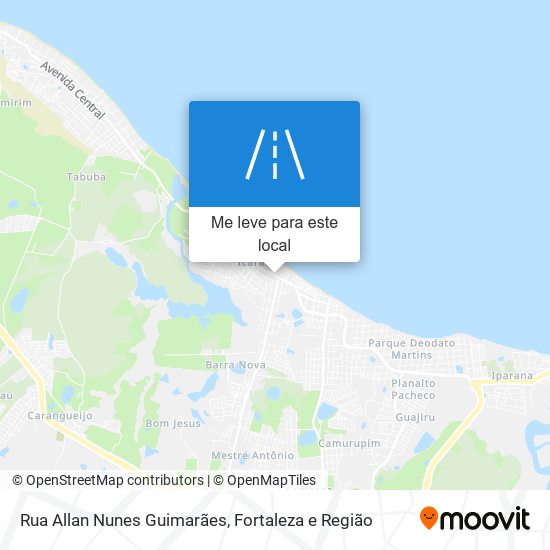 Rua Allan Nunes Guimarães mapa