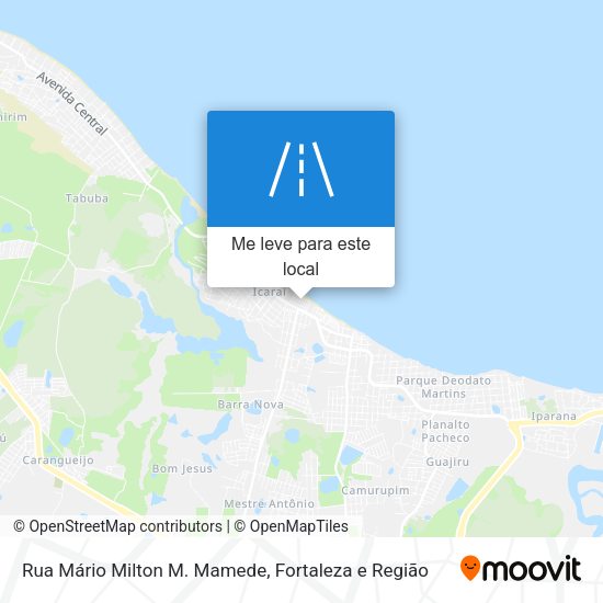 Rua Mário Milton M. Mamede mapa
