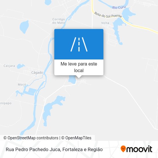 Rua Pedro Pachedo Juca mapa