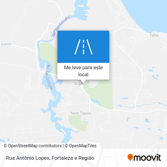 Rua Antônio Lopes mapa