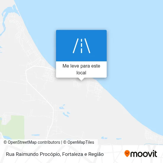 Rua Raimundo Procópio mapa