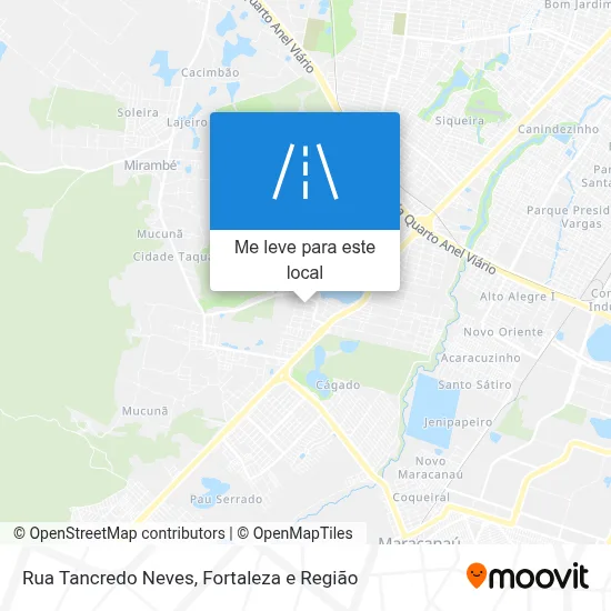 Rua Tancredo Neves mapa