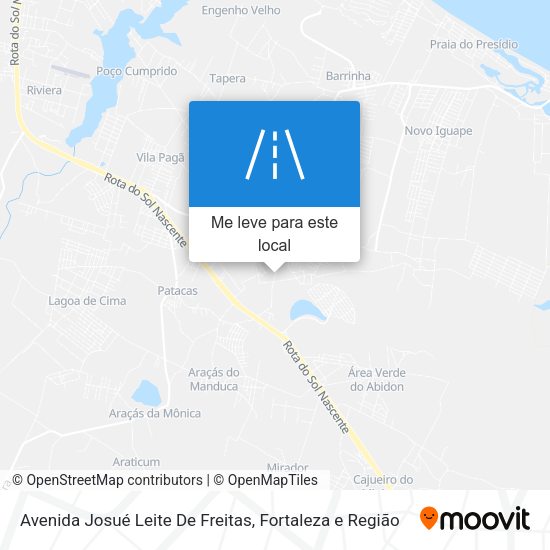 Avenida Josué Leite De Freitas mapa