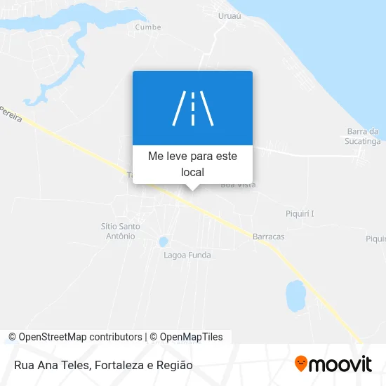 Rua Ana Teles mapa