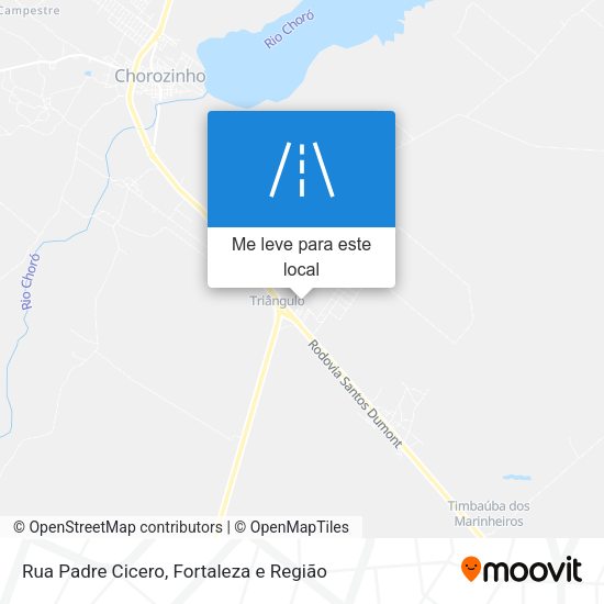 Rua Padre Cicero mapa