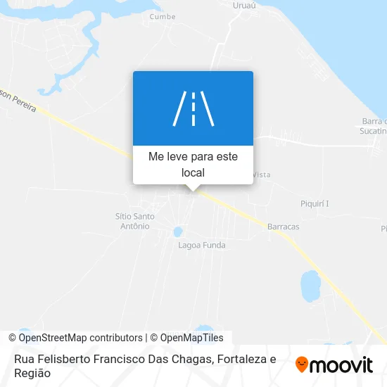Rua Felisberto Francisco Das Chagas mapa
