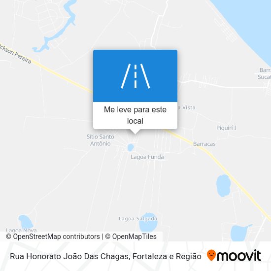 Rua Honorato João Das Chagas mapa